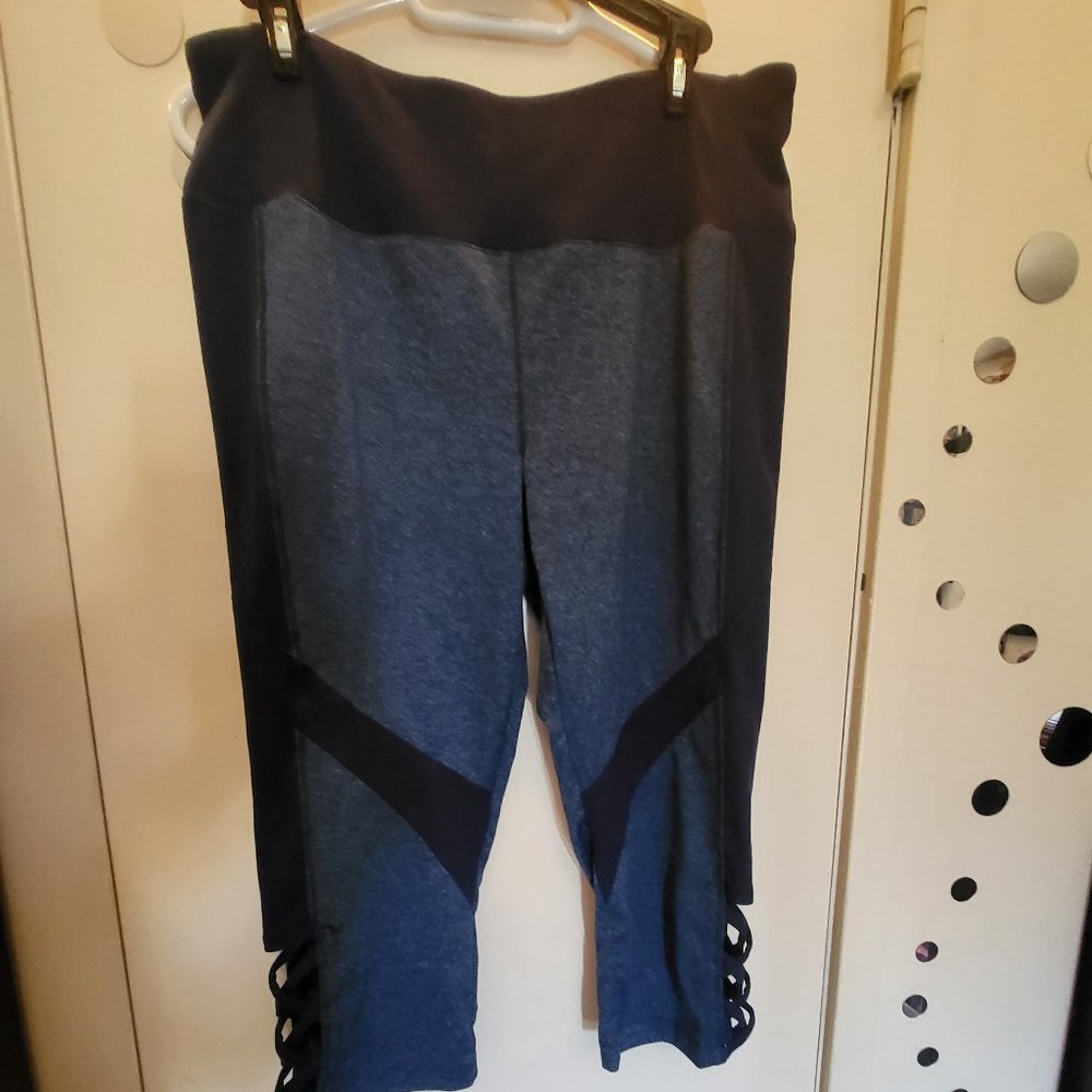 HALYCON  yoga pants  cut-out leg